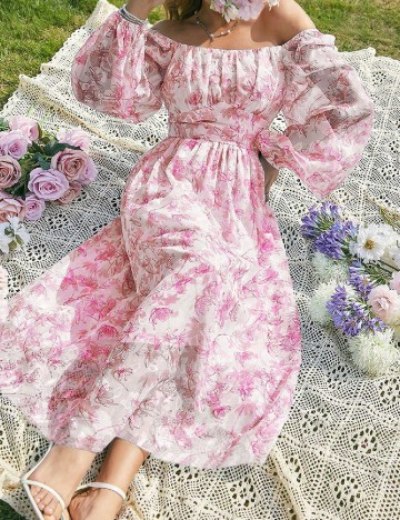 Rochie medie SHEIN, roz