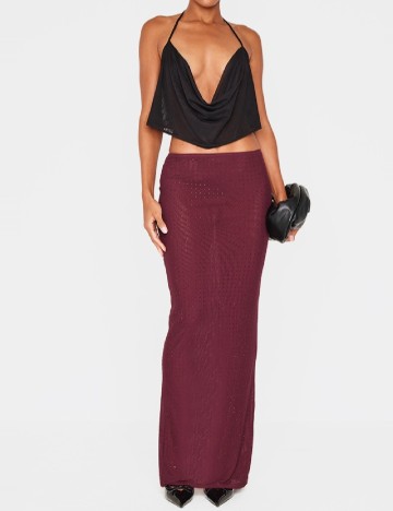 Fusta PRETTYLITTLETHING, visiniu