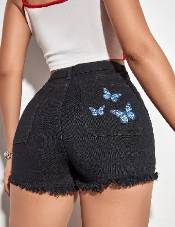 Pantaloni scurti SHEIN, negru