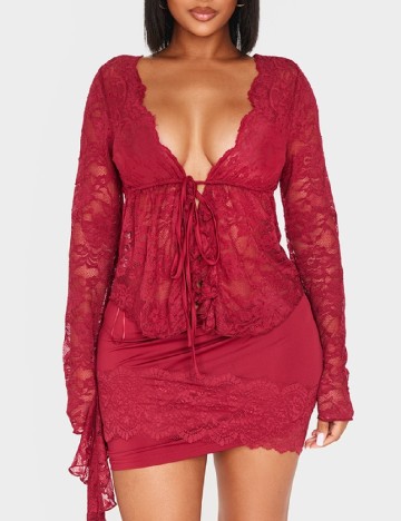 Bluza PRETTYLITTLETHING, rosu