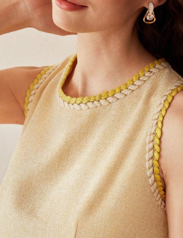 Rochie scurta MOTF, galben