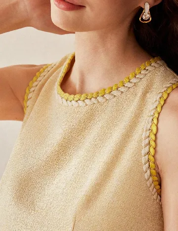 Rochie scurta MOTF, galben