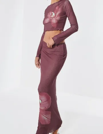 Fusta PRETTYLITTLETHING, visiniu