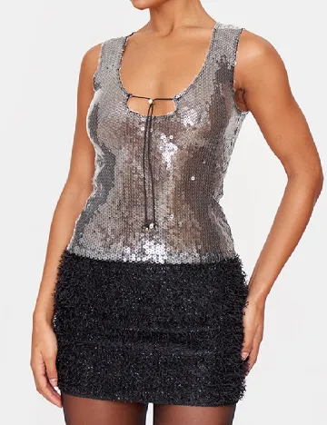Fusta PRETTYLITTLETHING, negru