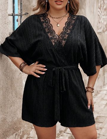 Salopeta SHEIN CURVE, negru