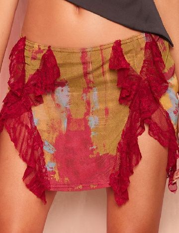 Fusta PRETTYLITTLETHING, mix culori