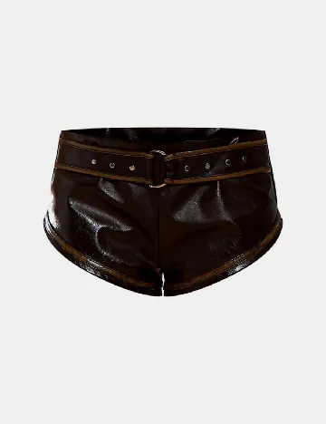 Pantaloni scurti PRETTYLITTLETHING, negru