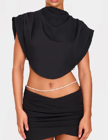 Fusta PRETTYLITTLETHING, negru