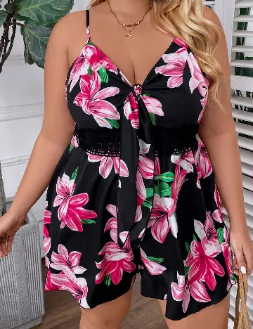 Salopeta SHEIN CURVE, floral print