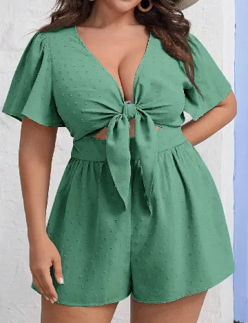 Salopeta SHEIN CURVE, verde