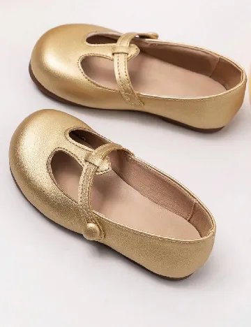 Pantofi Shein Kids, auriu