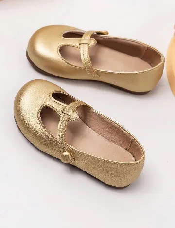Pantofi Shein Kids, auriu