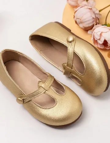 Pantofi Shein Kids, auriu