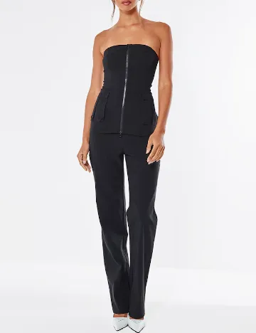Top PRETTYLITTLETHING, negru