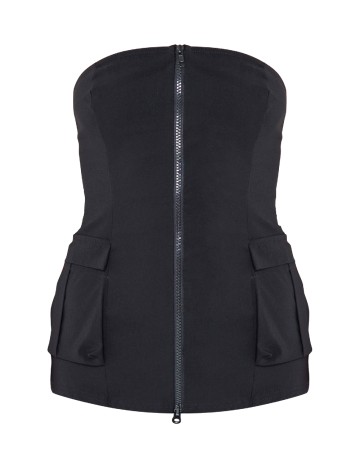 Top PRETTYLITTLETHING, negru