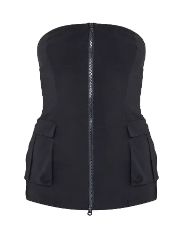 Top PRETTYLITTLETHING, negru