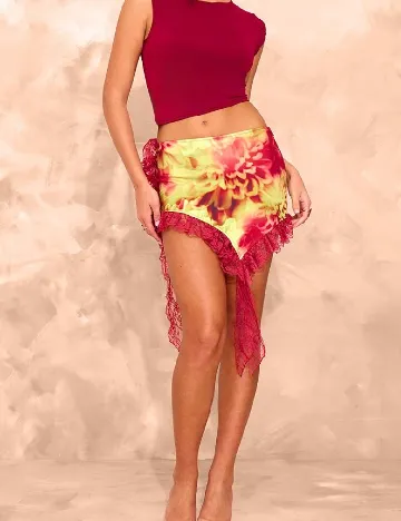 Fusta PRETTYLITTLETHING, floral print