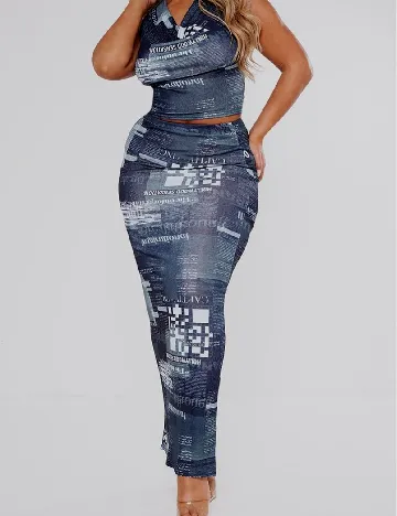 Fusta PRETTYLITTLETHING, negru
