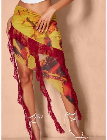 Fusta PRETTYLITTLETHING, mix culori