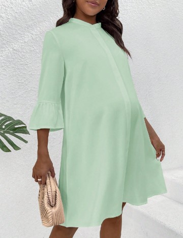 Rochie scurta SHEIN Maternity, verde