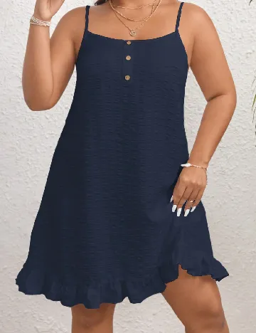 Rochie scurta SHEIN CURVE, bleumarin