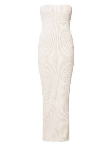 Rochie lunga PRETTYLITTLETHING, crem