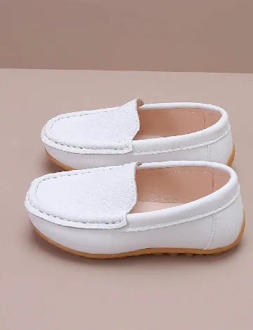 Mocasini Shein Kids, alb
