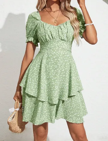 Rochie scurta SHEIN, verde