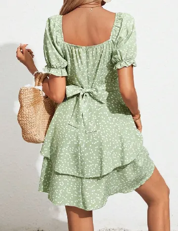 Rochie scurta SHEIN, verde