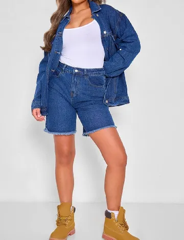 Pantaloni scurti PRETTYLITTLETHING, albastru