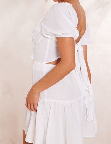 Rochie scurta PRETTYLITTLETHING, alb