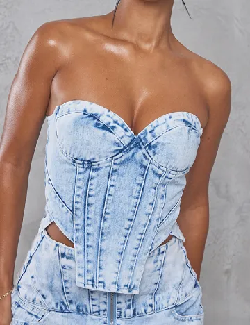Top PRETTYLITTLETHING, albastru