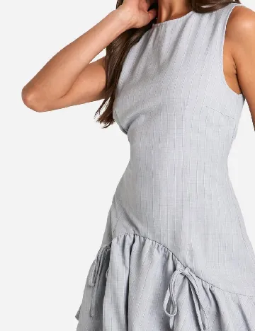 Rochie scurta Boohoo, gri