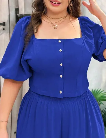 Bluza SHEIN CURVE, albastru