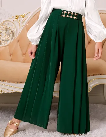 Pantaloni Shein Kids, verde