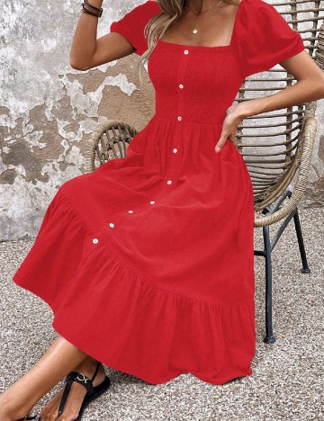 Rochie medie SHEIN, rosu