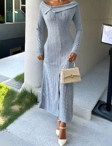Rochie lunga SHEIN, gri