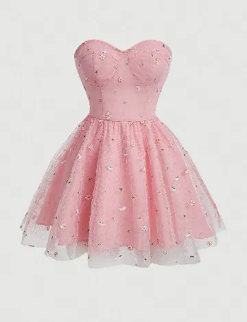 Rochie scurta SHEIN, roz