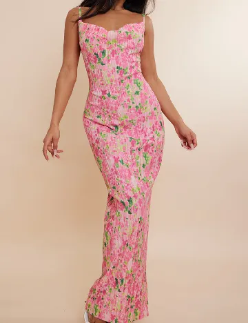 Rochie lunga PRETTYLITTLETHING, roz