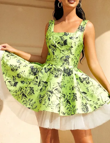 Rochie scurta Miss ord, verde