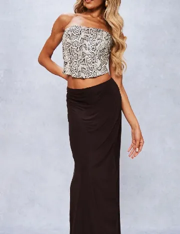 Corset PRETTYLITTLETHING, imprimeu sarpe
