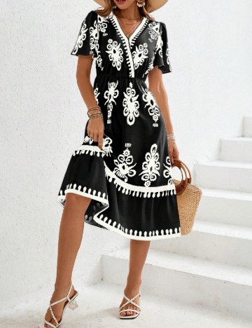 Rochie medie SHEIN, negru