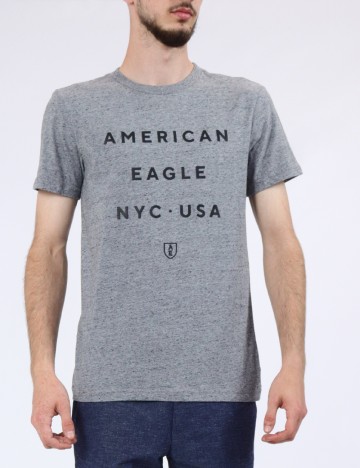 Tricou American Eagle, gri