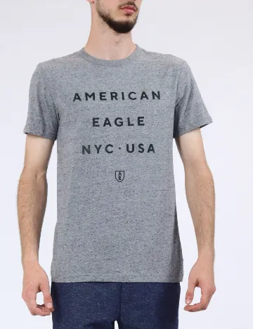 Tricou American Eagle, gri