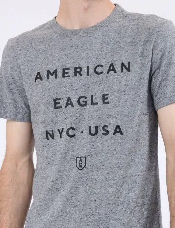 Tricou American Eagle, gri