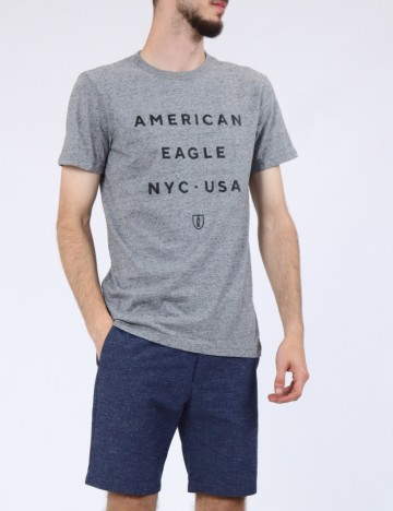 Tricou American Eagle, gri