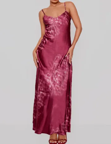 Rochie lunga PRETTYLITTLETHING, visiniu