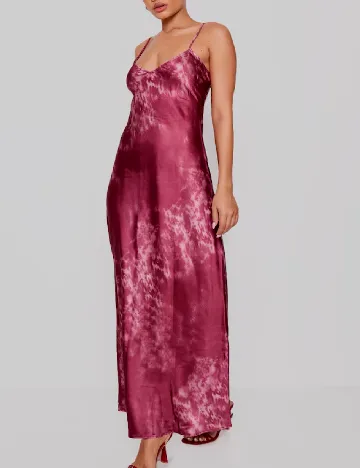 Rochie lunga PRETTYLITTLETHING, visiniu