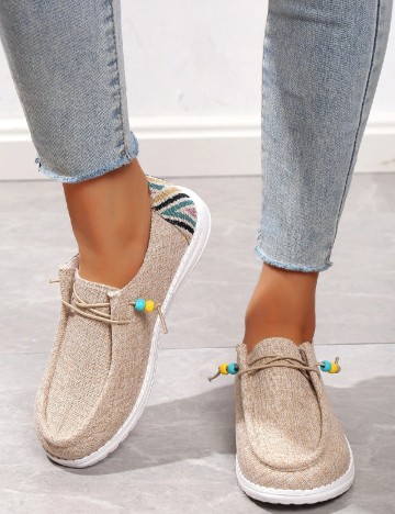 Mocasini SHEIN, maro deschis