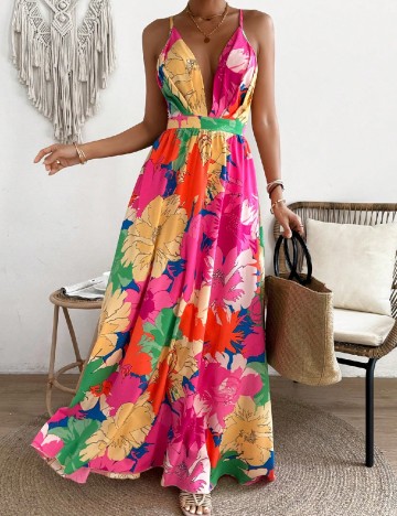 Rochie lunga SHEIN, mix culori